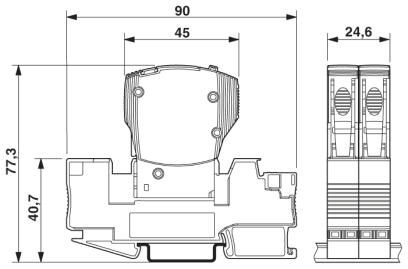 Термомагнитный защитный выключатель CB TM2 2A M1 P