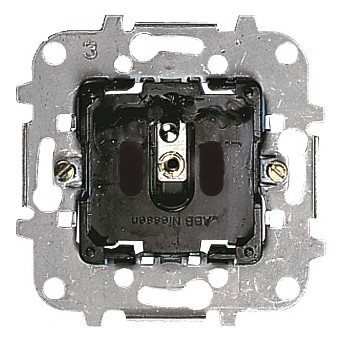 Механизм розетки ABB SKY, скрытый монтаж, с заземлением, со шторками, 8187