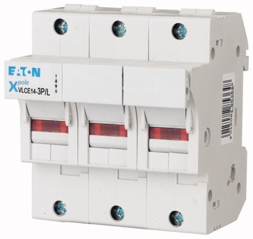 VLCE14-3P/L Держатель/разъединитель цилиндр. вставок 14х51, 3Р, с индикацией