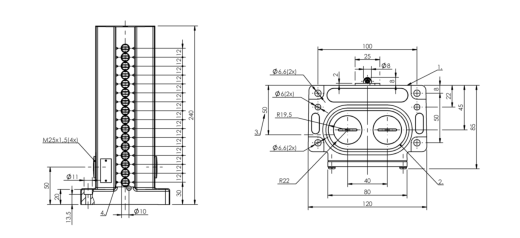 Блочный выключатель Balluff BNS 813-D16-L12-100-22-16
