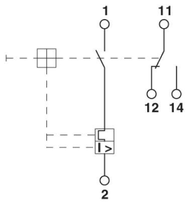 Термомагнитный защитный выключатель CB TM1 12A F1 P