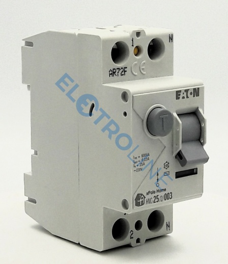 HNC-25/2/003 Выключатель дифференциального тока (RCCB), 25A, 2p, 30мА, тип чувствительности AC