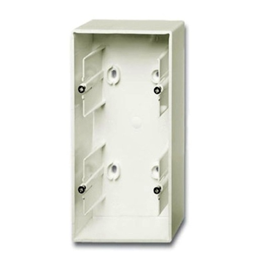 ABB 1799-0-0969 Коробка для накладного монтажа, 2-постовая, серия Basic 55, цвет chalet-white, 1702-96-507