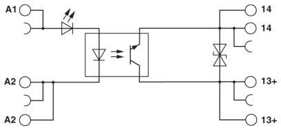 Модуль полупроводникового реле PLC-OPT- 48DC/110DC/3RW