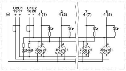 Корпус коробки датчика и исполнительного элемента SACB-4/ 4-L-C GG SCO