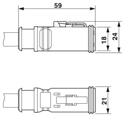 Кабель для датчика / исполнительного элемента SAC-3P- 5,0-PUR/DTFS