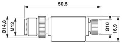 Адаптер SAC-3P-M12MS-M 8FS