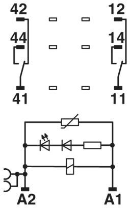 Релейный модуль RIF-2-RSC-LV-24AC/2X21