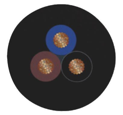 Кабель для датчика / исполнительного элемента SAC-3P- 3,0-PVC/M12FR-2L