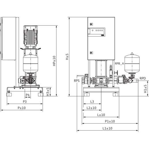 Насосная станция Wilo FLA-1 Helix V 1606 PN10 2534421