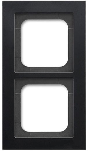 Рамка 2 поста ABB AXCENT, черный матовый, 1722-275-500
