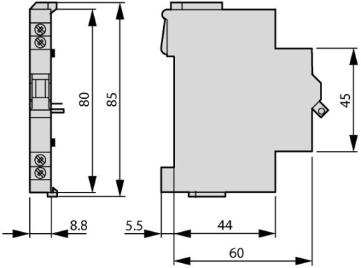 FIPA-XAM011 Вспомогательный контакт НО НЗ, изменение ф-ии (доп./сигн.)