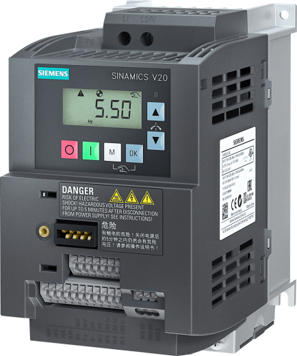 Базовый преобразователь SINAMICS V20 6SL3210-5BB21-5BV1