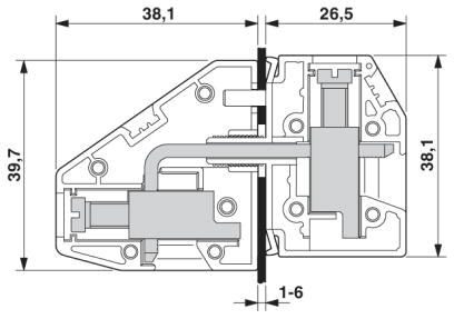 Проходная клемма HDFKV 16