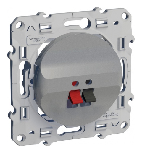 Аудио-розетка ODACE, алюминий