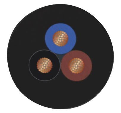 Кабель для датчика / исполнительного элемента SAC-3P- 5,0-PUR/DTFS