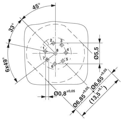 Проходная деталь SACC-DSI-MS-8CON-M12 SCO