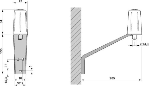 Антенна TC ANT MOBILE WALL 5M