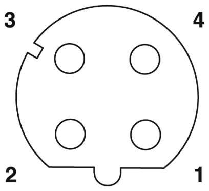 Сетевой кабель VS-M12FSBP-M12MS-936-LI/1,2