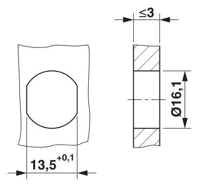 Встраиваемые разъемы SACC-E-MS-5CON-M16/0,5 SCO