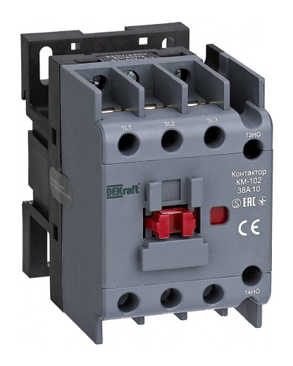 Контактор DEKraft КМ-102 3P 38А 230В AC 18.5кВт
