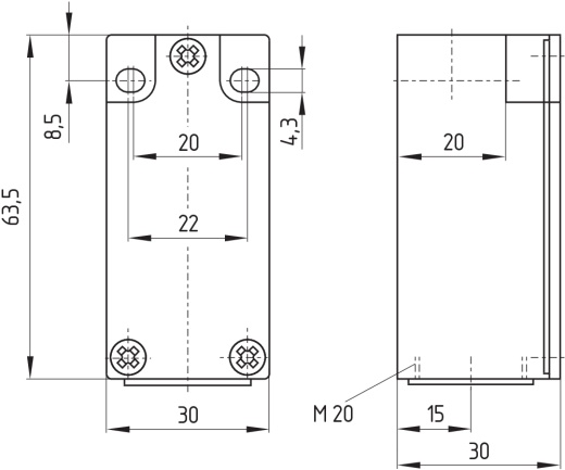Kонцевой выключатель безопасности Schmersal EX-ZR235-11Z-3D