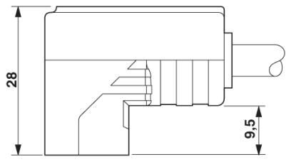 Кабель для датчика / исполнительного элемента SAC-3P- 5,0-PUR/CI-1L-V