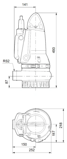 Дренажный насос autoadapt Grundfos DP10.50.09.E.EX.2.50B 96877502