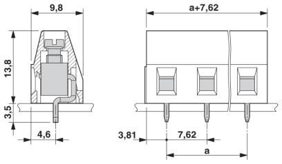 Клеммы для печатной платы GMKDS 1,5/ 3-7,62