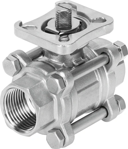 Шаровой кран Festo VZBE-1/4-T-63-T-2-F0304-V15V15 Ру63 Ду8 (PN63 DN8)