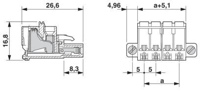 Разъем печатной платы FKCVR 2,5/ 4-STF