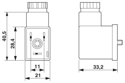 Штекерный модуль для электромагнитного клапана SACC-VB-3CON-M16/BI-1L-SV 110V