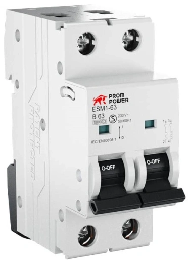 Автоматический выключатель Prompower ESM1-63/C10/2