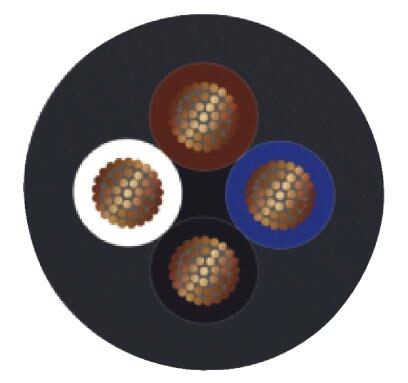 Кабель для датчика / исполнительного элемента SAC-4P-MS/ 2,0-186 SCO