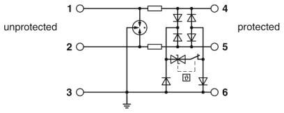 Устройство защиты от перенапряжений TTC-6P-3-HF-12DC-PT-I