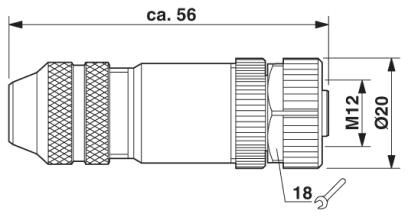 Разъем SACC-M12FS-4CON-PG 9-SH