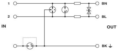 Устройство защиты от перенапряжений S-PT-EX(I)-24DC-1/2"