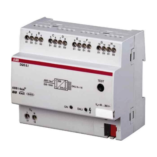ABB 2CDG110025R0011 DG//S 8.1 DALI Интерфейс, 8-канальный, MDRC, DG//S8.1