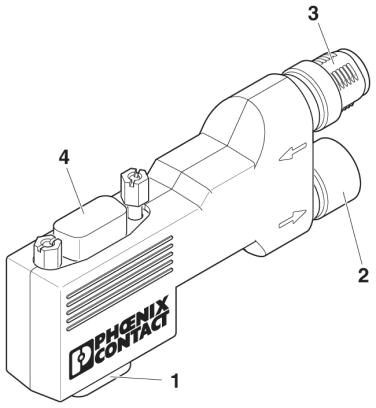 Шинный штекер D-SUB SUBCON-PLUS-PROFIB/90X/PG/M12