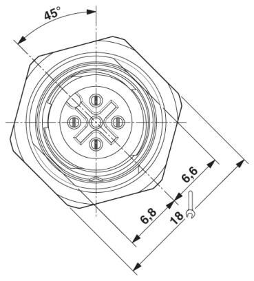 Проходная деталь SACC-DSI-FS-4CON-L180 SCO