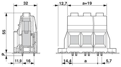 Клеммы для печатной платы MKDSP 50/ 5-17,5-F
