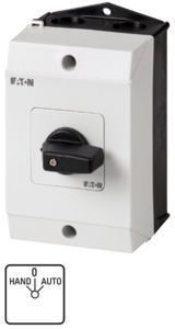 Кулачковый переключатель в корпусе, 2P, Ie = 12A, Пол. HAND-0-AUTO, 45 ° 48х48 мм T0-2-15432/I1
