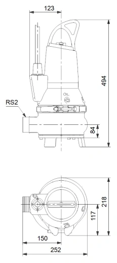 Дренажный насос Grundfos EF30.50.15.EX.2.50B 96104197