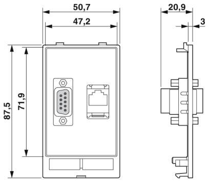 Передняя панель SI-FP-R1A-D1A