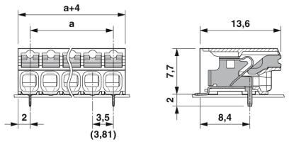Клеммы для печатной платы SPT-SMD 1,5/ 8-H-3,5 R72