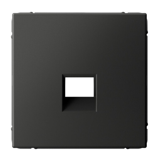 Накладка на розетку информационную Systeme Electric ARTGALLERY, скрытый монтаж, базальт