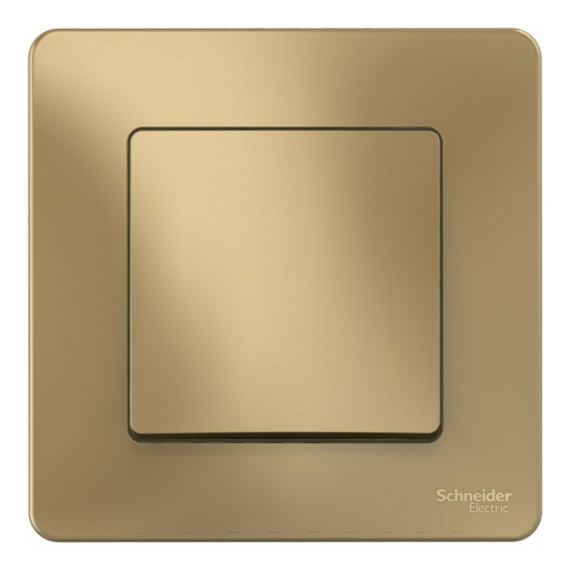 Переключатель 1-клавишный Systeme Electric BLANCA, скрытый монтаж, титан