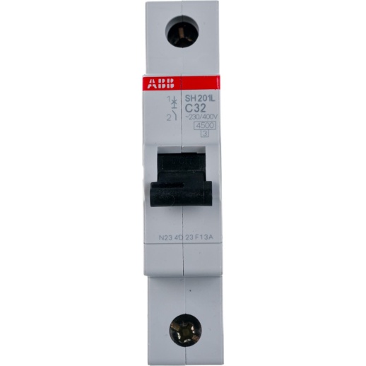 Выключатель автоматический модульный ABB SH201L 1п C 32А 4.5кА C32 2CDS241001R0324