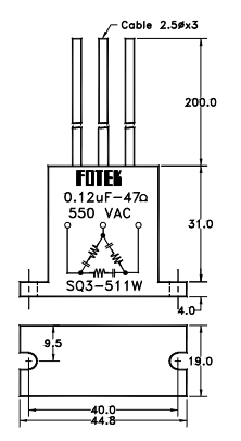 Искрогаситель Fotek SQ3-511W