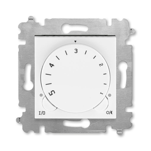 Терморегулятор с поворотной ручкой ABB LEVIT, белый // ледяной, 3292H-A00003 01W
